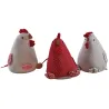 Cale-porte poule en coton et lin - Modèle aléatoire