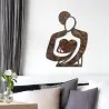 Décoration murale en métal Rusty Hug 52 x 70 cm
