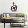 Décoration murale en métal Rusty Hug 52 x 70 cm
