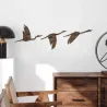 Oiseaux décoratifs en métal Rusty Birds (Lot de 3)