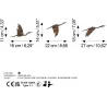 Oiseaux décoratifs en métal Rusty Birds (Lot de 3)