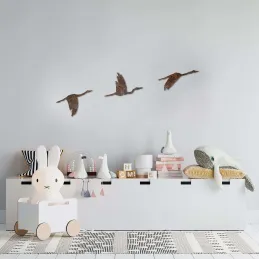 Oiseaux décoratifs en métal Rusty Birds (Lot de 3)