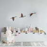 Oiseaux décoratifs en métal Rusty Birds (Lot de 3)