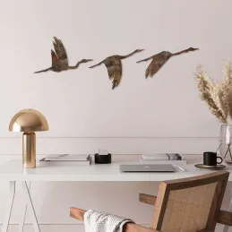 Oiseaux décoratifs en métal Rusty Birds (Lot de 3)