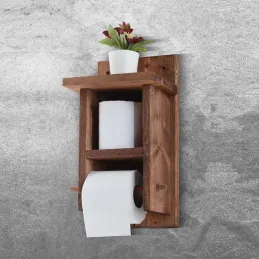 Support à papier toilettes en bois Hange
