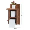 Support à papier toilettes en bois Hange