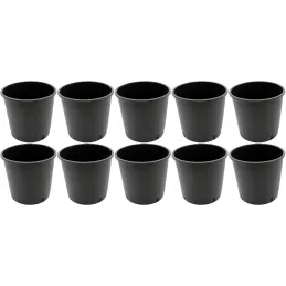 Pot de plantation rond de 10 litres noir  24 x 24 cm
