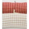 Chiens de porte en coton vichy