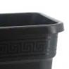 Pot de plantation carré noir 14 litres  28.5 x 28.5 x 29 cm