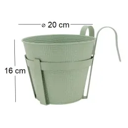 Cache-pot rebord de fenêtre en métal