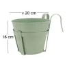 Cache-pot rebord de fenêtre en métal