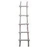 Echelle en bois patiné blanc (Lot de 2)