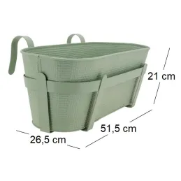 Cache-pot rebord de fenêtre en métal