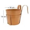 Cache-pot rebord de fenêtre en métal
