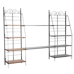 Etagère en métal et bois pliante