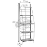 Etagère en métal et bois pliante
