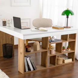 Bureau en aggloméré avec rangements Vesper