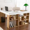 Bureau en aggloméré avec rangements Vesper
