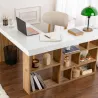 Bureau en aggloméré avec rangements Vesper