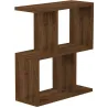 Table d'appoint avec étagère en aggloméré Zet