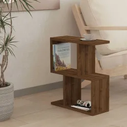 Table d'appoint avec étagère en aggloméré Zet