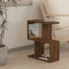Table d'appoint avec étagère en aggloméré Zet