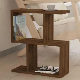 Table d'appoint avec étagère en aggloméré Zet