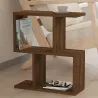 Table d'appoint avec étagère en aggloméré Zet