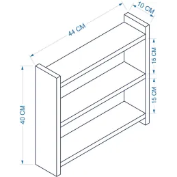 Etagère de rangement en aggloméré Cosmic