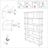 Bibliothèque en aggloméré Meta