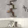 Etagère murale d'angle en aggloméré Caniko