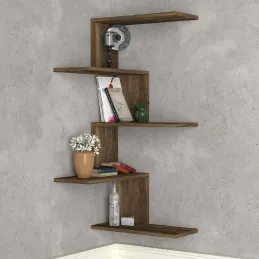 Etagère murale d'angle en aggloméré Caniko