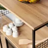 Meuble de rangement en aggloméré et métal Anemon