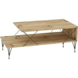 Table basse en aggloméré et métal Loire