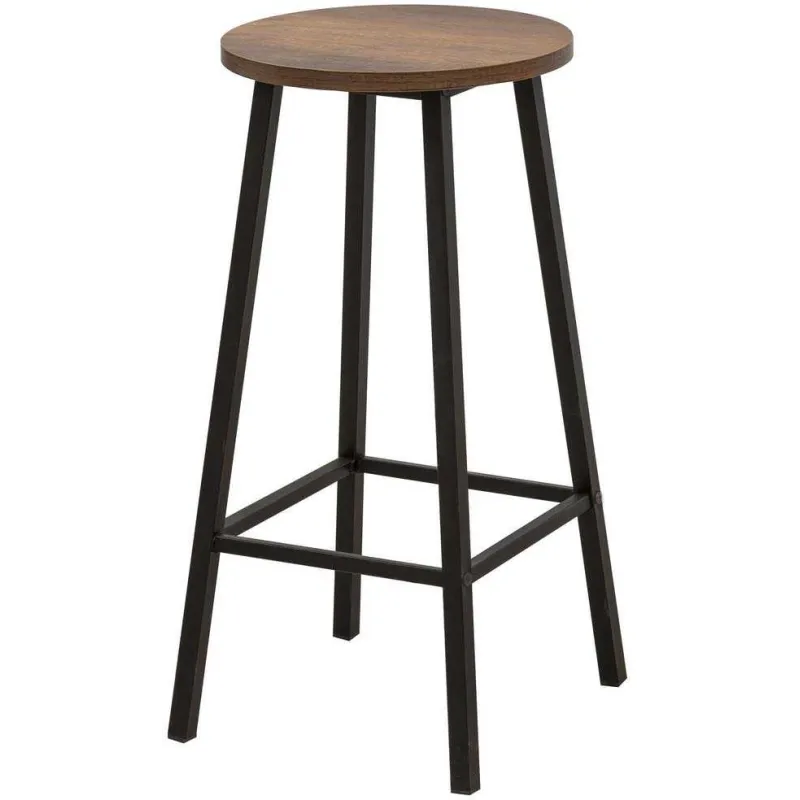 Taboret de bar en aggloméré et métal Mola