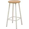 Taboret de bar en aggloméré et métal Mola