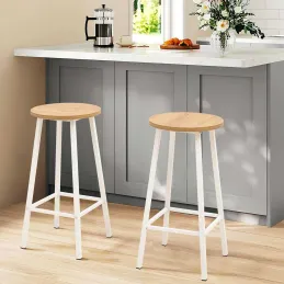 Taboret de bar en aggloméré et métal Mola