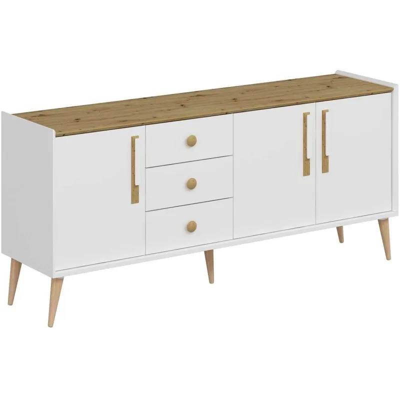 Buffet 3 portes et 3 tiroirs en aggloméré Mitra