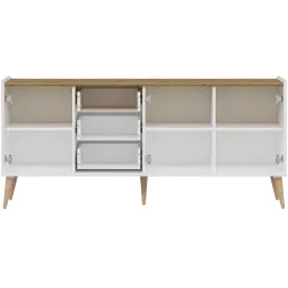 Buffet 3 portes et 3 tiroirs en aggloméré Mitra