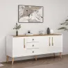 Buffet 3 portes et 3 tiroirs en aggloméré Mitra