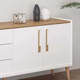Buffet 3 portes et 3 tiroirs en aggloméré Mitra