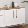 Buffet 3 portes et 3 tiroirs en aggloméré Mitra