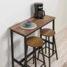 Table Haute en aggloméré et métal 100 x 40 x 90 cm Mola