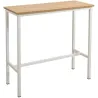 Table Haute en aggloméré et métal 100 x 40 x 90 cm Mola