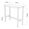 Ensemble Table haute et 2 tabourets Mola