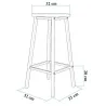 Ensemble Table haute et 2 tabourets Mola