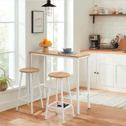 Ensemble Table haute et 2 tabourets Mola
