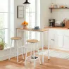 Ensemble Table haute et 2 tabourets Mola