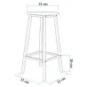 Ensemble Table haute et 2 tabourets Mola