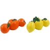 Décoration à poser en dolomite Agrumes 17 cm (Lot de 2)